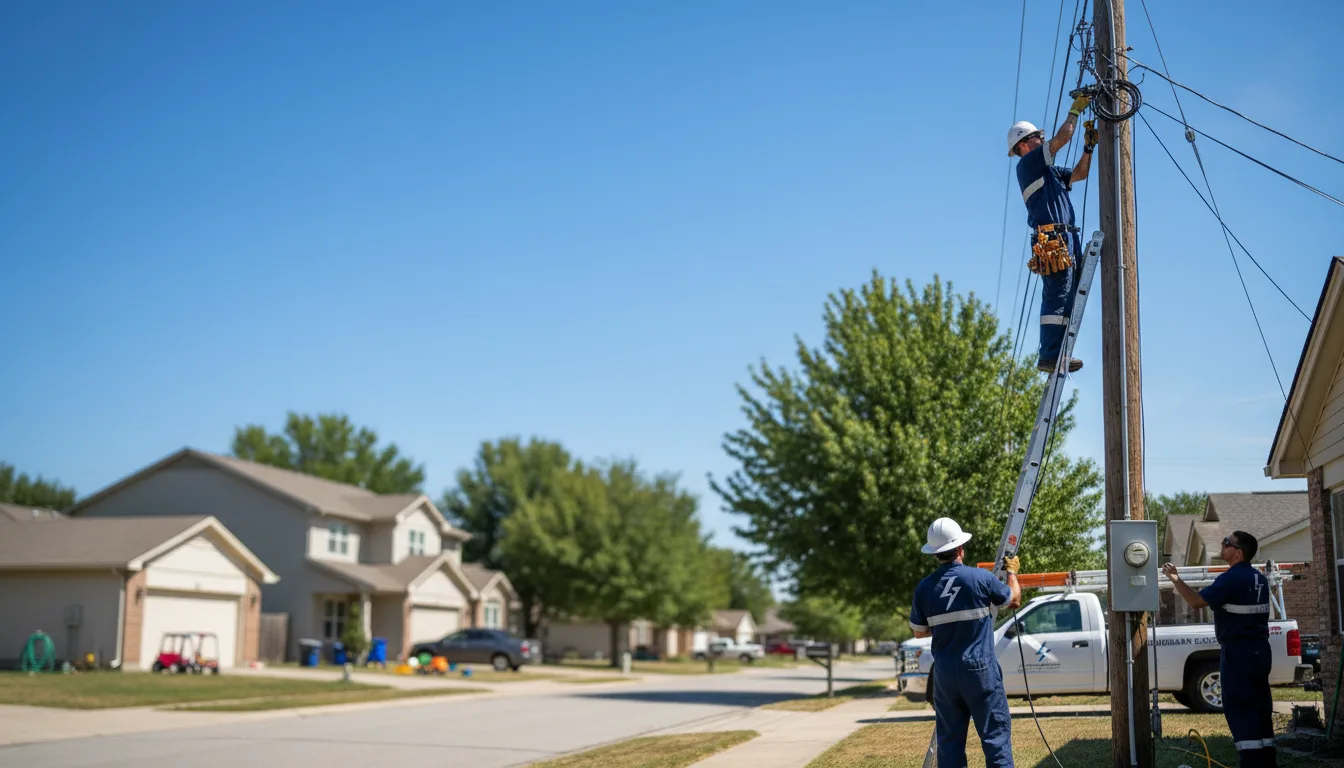 Residential electrician providing installation services in Saint Thomas, ND